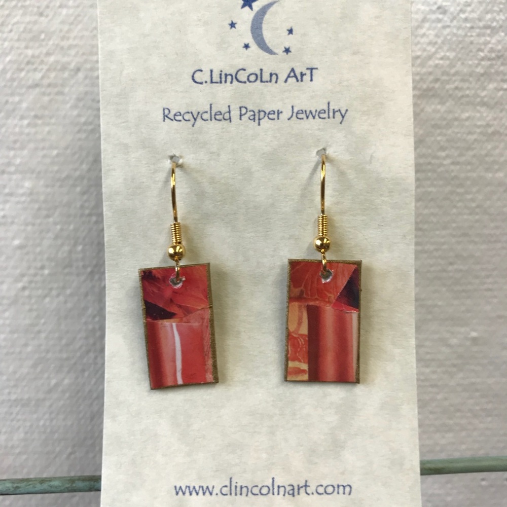 Recycled Paper Earrings ♻️